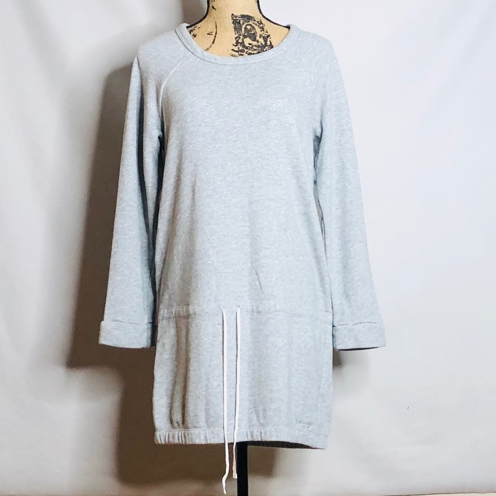 DKNY drawstring waist tunic sweatshirt sweater M